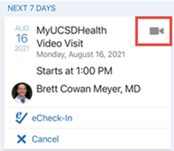 select-video-visit appointment