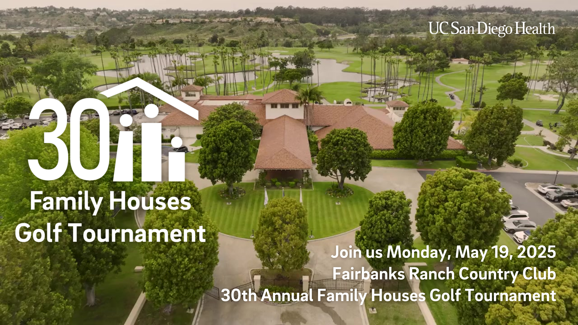 aerial shot of Fairbanks Ranch Country Club grounds