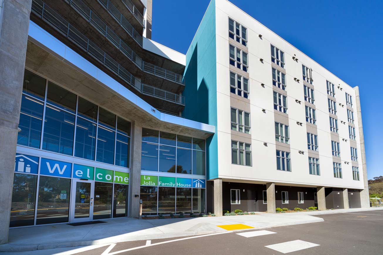 Front of building