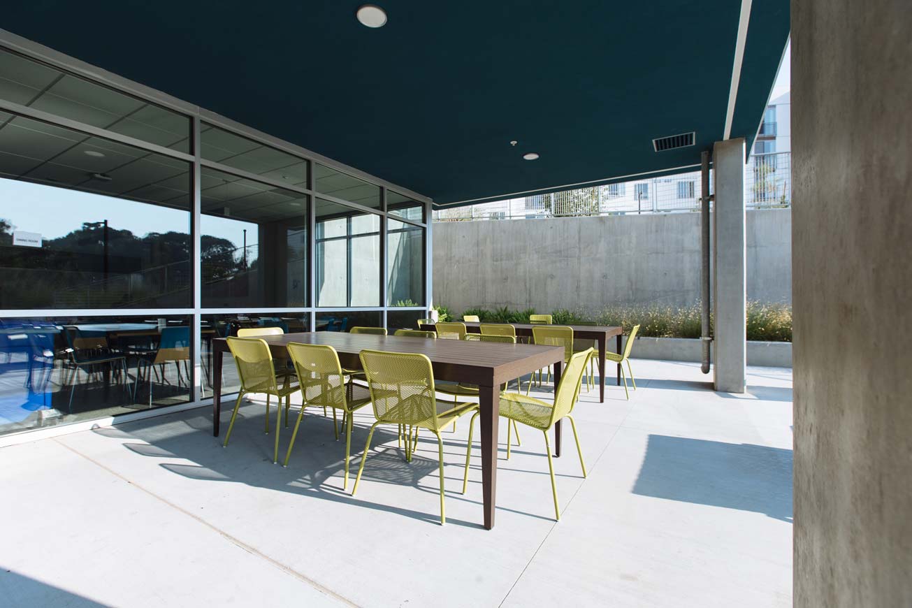 Outdoor dining area