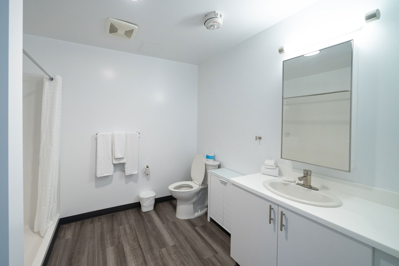 Guest room bathroom